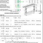 Handrail Design with Uniform and Concentrated Load Spreadsheet