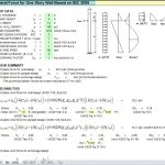 Lateral Force for One-Story Wall Spreadsheet Based on IBC 2006