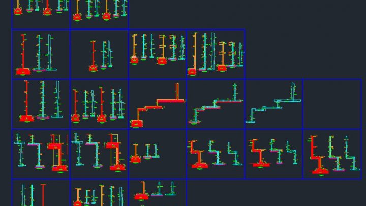 Retaining Wall Details Autocad Free Drawing