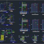 Retaining Wall Reinforcement Details Autocad Drawing