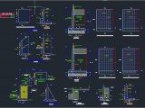 Retaining Wall Reinforcement Details Autocad Drawing