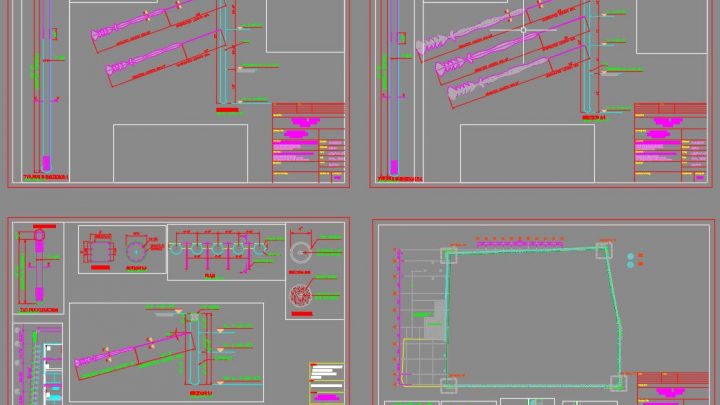 Soldier Piles and Anchorage Detail Autocad Free Drawing