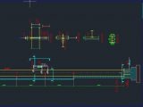 Steel Column of Frame Details Autocad Free Drawing