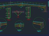 Steel Rafter Details Autocad Free Drawing