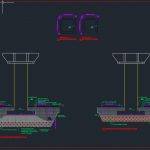 Steel Roof Foundation Details Autocad Free Drawing