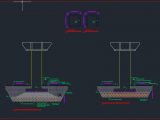 Steel Roof Foundation Details Autocad Free Drawing