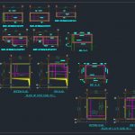 Top and Bottom Tank Slab details Autocad Free Drawing