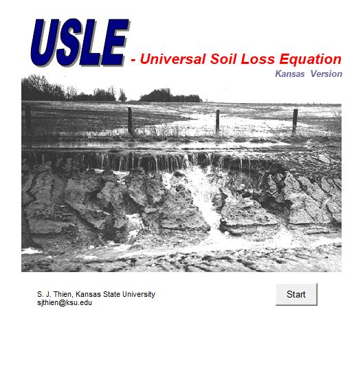 Universal Soil Loss Equation Spreadsheet