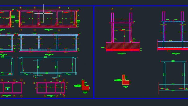 Water Tank Details Autocad Free Drawing