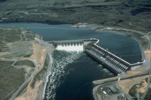 Chief Joseph Dam overflow spillway