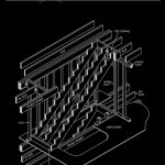 Interior Wood Stairway Framing Autocad Drawing