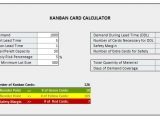 Kanban Card Calculator Spreadsheet
