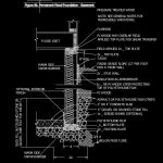 Permanent Wood Foundation Basement Autocad Drawing