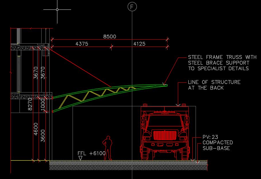 Steel Brace Support Autocad Free Drawing