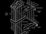 Wood Platform Frame Construction Autocad Drawing