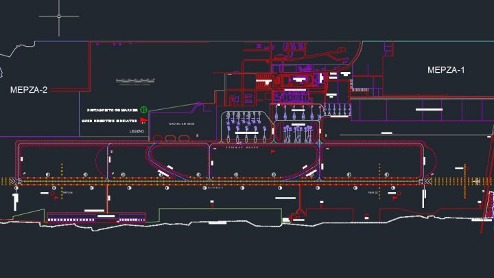 Aircraft Parking Details Autocad Drawing