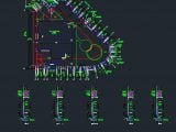 Boundry Fence Reinforcement Details Autocad Drawing