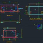 Fire Fighting Water Tank Autocad Drawing
