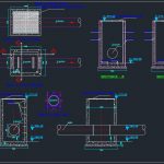 Magnetic Flowmeter Manhole Autocad Drawing