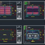 Motor Pool Building Plans Autocad Drawing