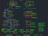 RCC Water Storage Tank and Pump Room Details Autocad Drawing