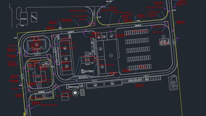 Road Signage And Marking Details Autocad Drawing