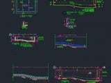 Swimming Pool Reinforcement Details Autocad Drawing