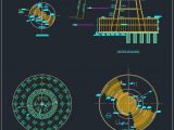 Tank Piles Foundation Details Autocad Drawing