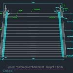 Typical Reinforced embankment – Autocad Drawing