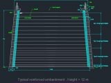 Typical Reinforced embankment - Autocad Drawing