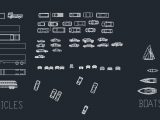 Vehicles and Boats Autocad Blocks