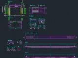 Bridge Elevation With Foundation Details Autocad Drawing