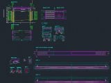 Bridge Elevation With Foundation Details Autocad Drawing