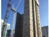 Concrete core of a tall building under construction