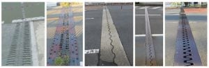 Different bridge expansion joints.