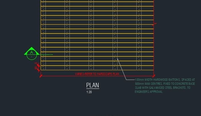 Typical Detail Timber Deck Autocad Drawing