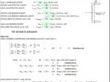 Channel Steel Member Capacity Spreadsheet