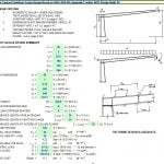 Web-Tapered Cantiliver Frame Design Spreadsheet