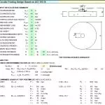 Circular Footing Design Spreadsheet