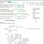 Aluminium C or CS Member Capacity Spreadsheet