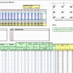 Calculation Of Column Loads By Area Method Spreadsheet