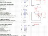 Deep Thrust Block For Pressured Bend Pipe Buried In Rock Spreadsheet