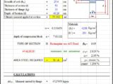 Design Of Flanged Section With Tension Reinforcement According To ACI 318 Spreadsheet