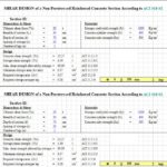 Shear Design Of a Non-Prestressed Reinforced Concrete According To ACI 318-02 Spreadsheet