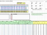 Calculation Of Column Loads By Area Method Spreadsheet