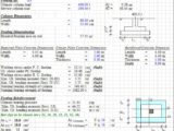 Design Of Isolated Footing Under Vertical Load According to ACI 318-02 Spreadsheet