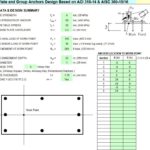 Anchorage to Concrete Design Spreadsheet