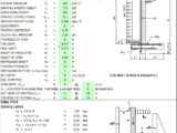 Restrained Retaining Masonry Wall Design Spreadsheet