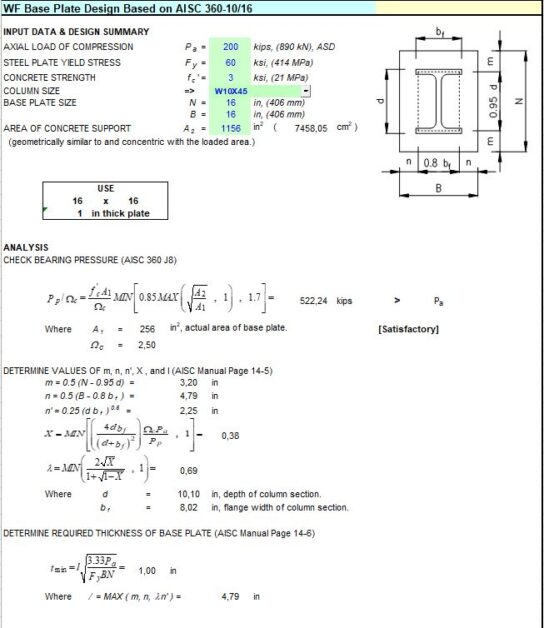38 Good Base plate design example bs 5950 For Trend 2022