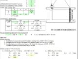 Basement Column Supporting Lateral Resisting Frame Spreadsheet
